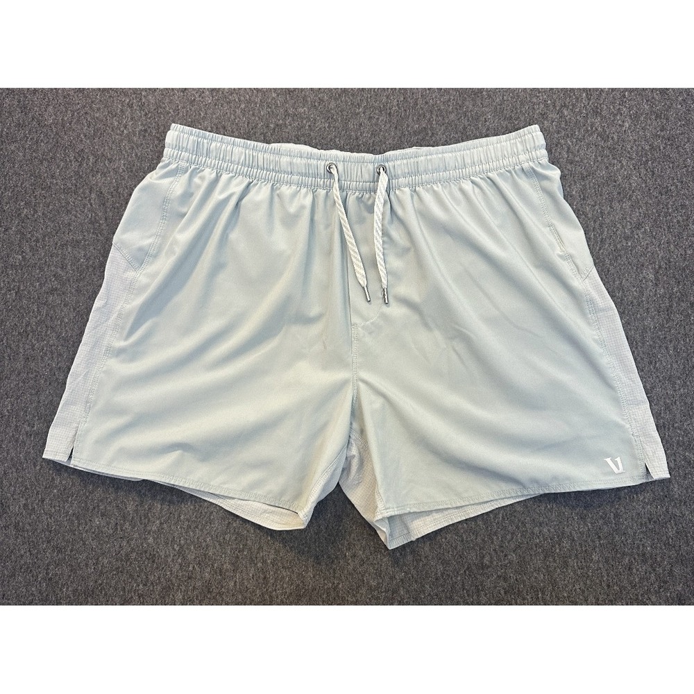 Vuori Men's Course Run Short Size XL Green/Blue Lined Athletic Gym Activewear - Picture 2 of 16